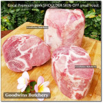 Pork Collar Boston-Butt Kapsim SHOULDER BONELESS SKIN OFF frozen LOCAL PREMIUM WHOLE CUT +/- 3.5kg (price/kg)